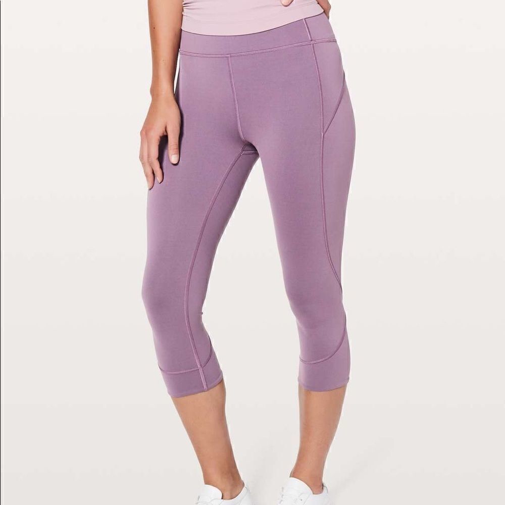 Lululemon In the Movement Crop Leggings - Smoked Mulberry